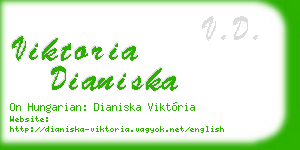 viktoria dianiska business card