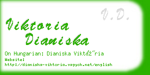 viktoria dianiska business card